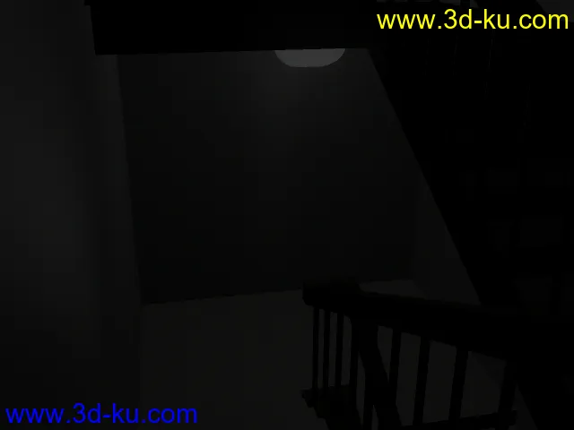 昏暗的楼梯间模型的图片1