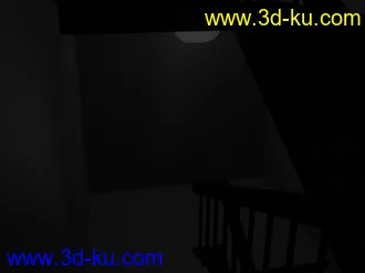 3D打印模型昏暗的楼梯间的图片