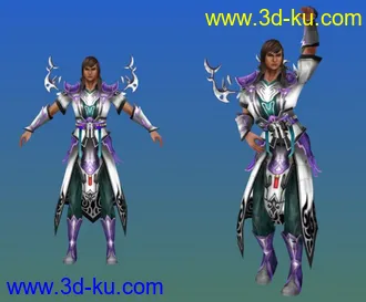 剑修 男 装备04模型带动作现武侠帖图的图片