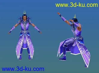 魔修 男 装备02模型带空翻动作呈剧戏帖国的图片