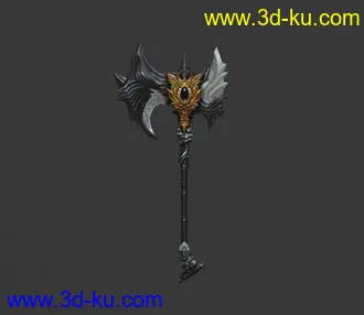 3D打印模型一把武器（纯手绘）的图片