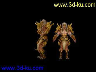 体修 男 装备01模型 带动作呈金刚帖图的图片