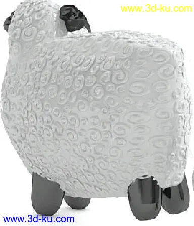 羊 白羊 摆件白羊模型的图片1