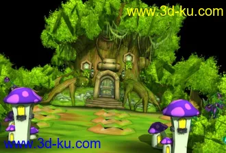 3D打印模型打地鼠游戏场景的图片