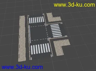 3D打印模型道路系列 贴图的话表示不会 所以没有的图片