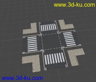 3D打印模型道路系列 贴图的话表示不会 所以没有的图片