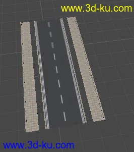 3D打印模型道路系列 贴图的话表示不会 所以没有的图片
