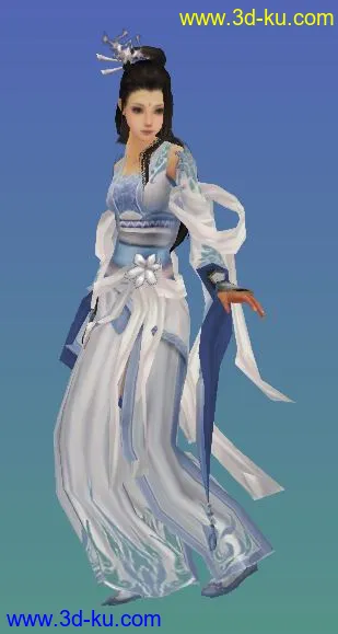 秦月樱模型带动作呈仙女帖图的图片