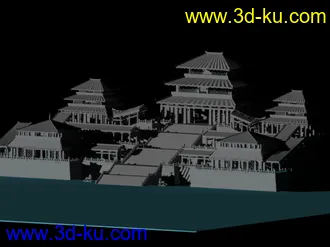 3D打印模型阿房宫整理加细节、做动画需要用到的好场景的图片