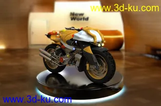 3D打印模型摩托车的图片