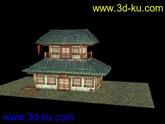 3D打印模型双层小阁楼的图片