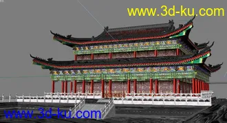 古建筑模型的图片