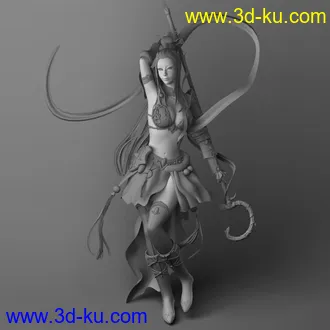 3D打印模型女性角色的图片