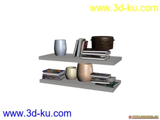 3D打印模型书架的图片