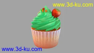3D打印模型纸杯蛋糕的图片