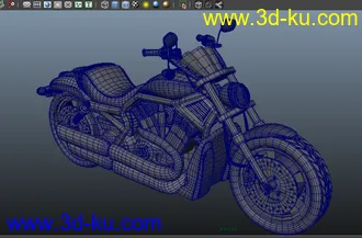 3D打印模型自己做的 给力摩托车的图片