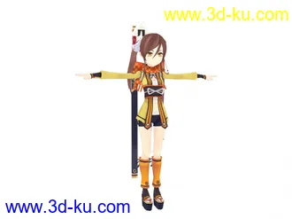 3D打印模型卡通美少女的图片