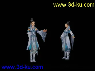 剑三 纯阳女模型带动作呈玄美帖图的图片
