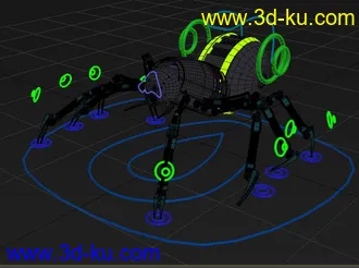 3D打印模型机械蜘蛛-简单绑定，适合初学者研究的图片
