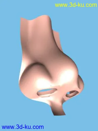 3D打印模型画了一个鼻子的图片