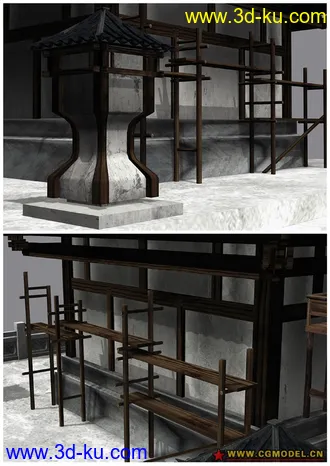 3D打印模型[原创分享]古建全贴图MAX MAYA文件都有的图片