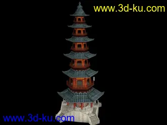 3D打印模型塔的图片