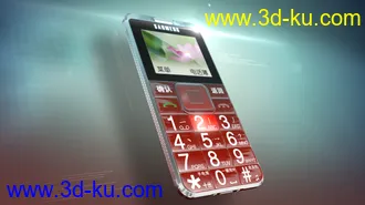 3D打印模型老年手机一款  ，细模的图片