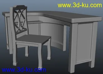 3D打印模型生活家具，桌椅，柜子，床，台灯，吉他的图片