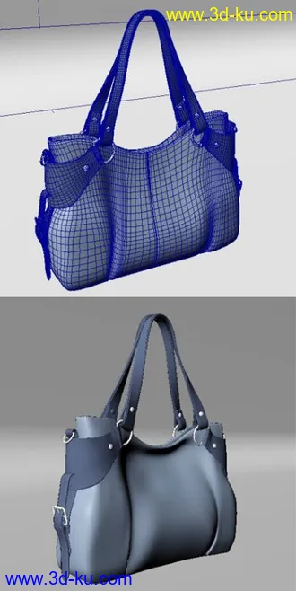 3D打印模型女式拎包的图片