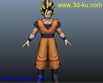 超级赛亚人的模型 有材质有贴图!的图片