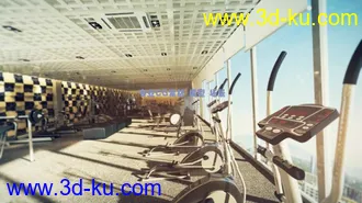 3D打印模型健身房动感单车动画的图片