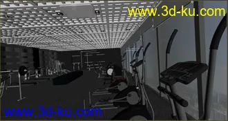 3D打印模型健身房动感单车动画的图片
