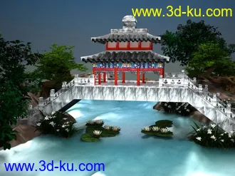 3D打印模型亭子的图片