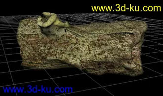 3D打印模型自己做的一个空心树桩MAYA2012,OBJ的图片