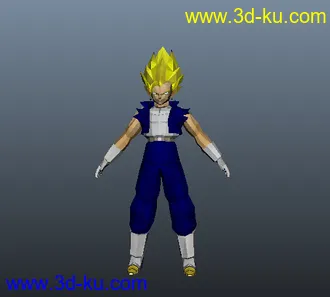 3D打印模型贝吉塔超级赛亚人！的图片