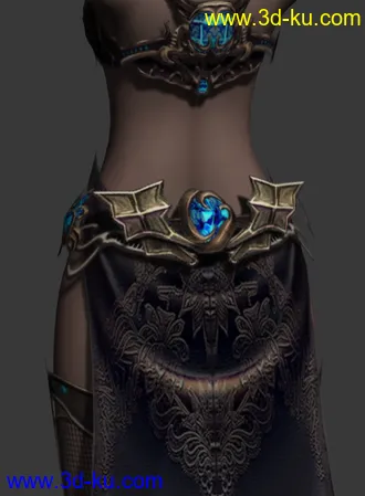3D打印模型SUN奇迹世界_女法师_精品_高清贴图的图片