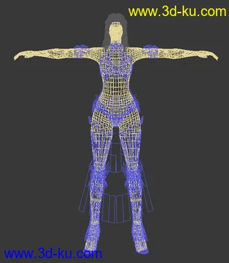 3D打印模型SUN奇迹世界_女法师_精品_高清贴图的图片