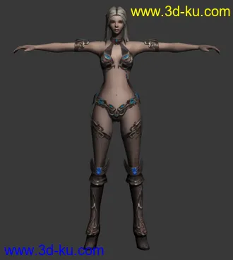 3D打印模型SUN奇迹世界_女法师_精品_高清贴图的图片