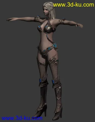 3D打印模型SUN奇迹世界_女法师_精品_高清贴图的图片