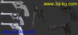3D打印模型次世代左轮带贴图的图片