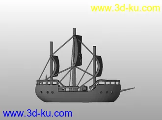 3D打印模型一个可以3d打印的轮船的图片