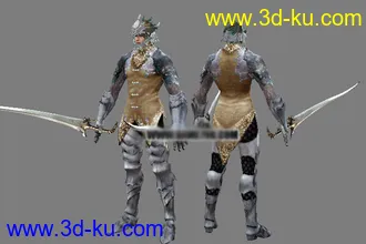 SUN史上全套五大男女主角人物3D模型的图片