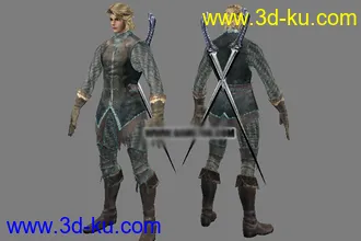 SUN史上全套五大男女主角人物3D模型的图片