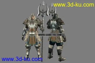 SUN史上全套五大男女主角人物3D模型的图片