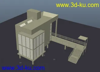 3D打印模型现代小木房的图片
