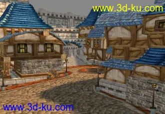 游戏场景经典网游《魔兽世界》暴风城场景3D模型的图片