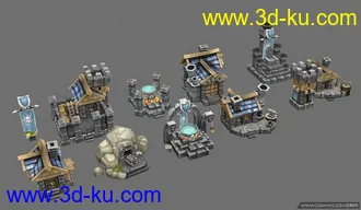 3D打印模型Q版建筑！！！！的图片