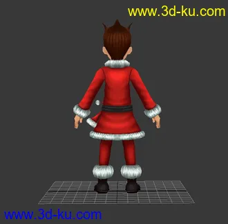 3D打印模型穿圣诞装的小男孩一个的图片