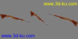 3D打印模型一组枪械的图片