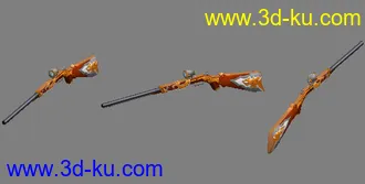 3D打印模型一组枪械的图片